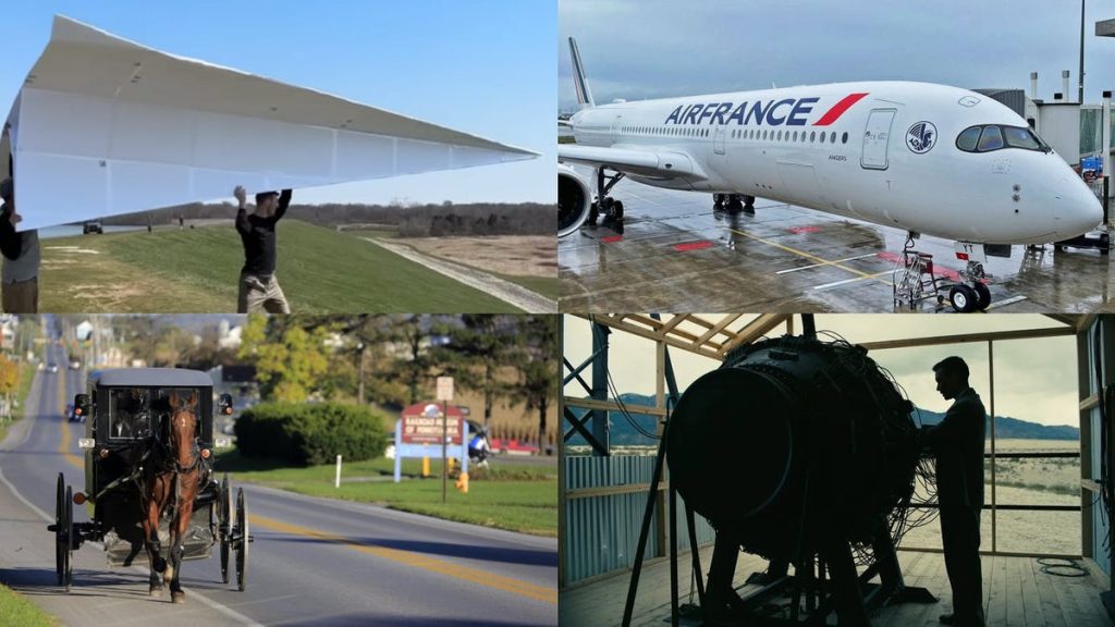 Giant Paper Airplane, Amish Buggy Theft And Broken Planes In