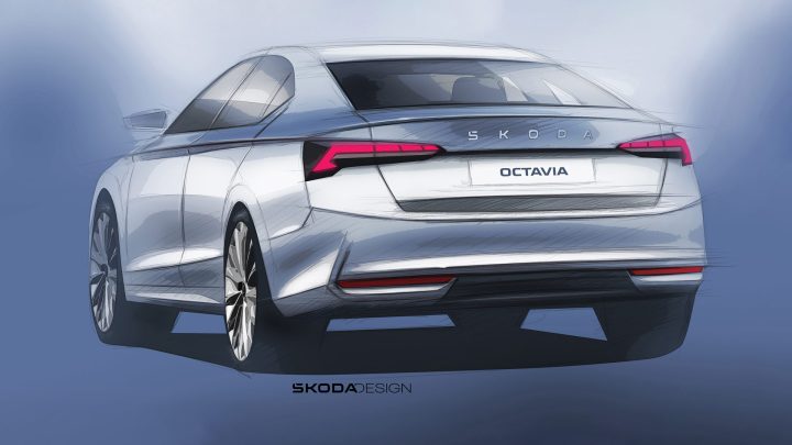 Restyled Škoda Octavia: First Sketches