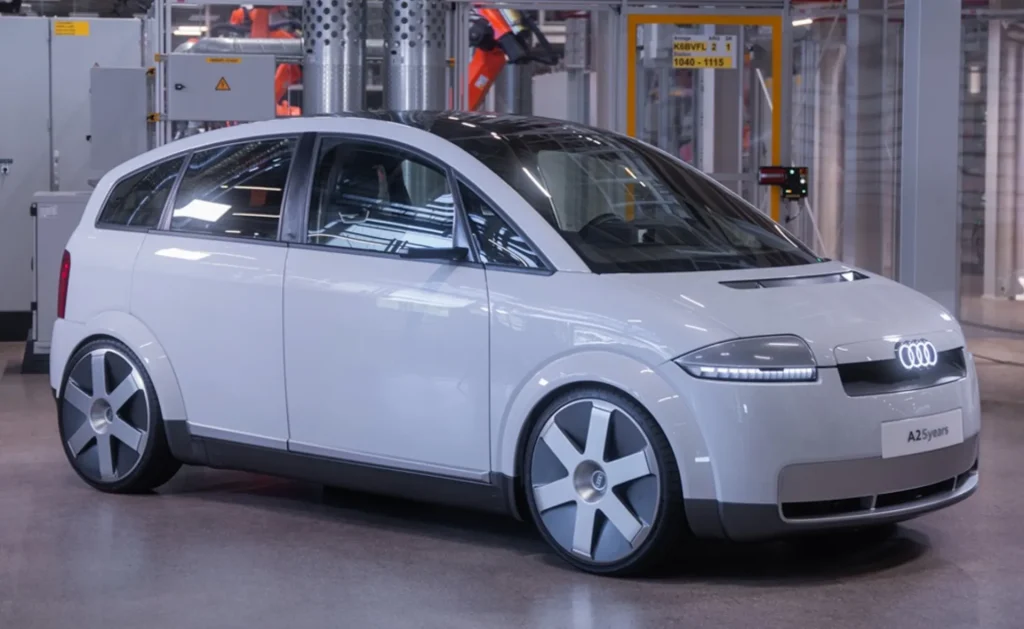 Audi A2 E Tron Restomod Ev Remixes Forward Thinking City Car