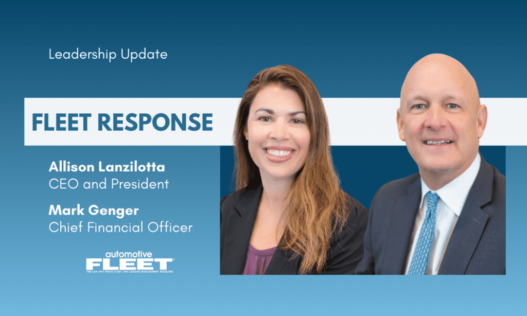 Fleet Response Announces New Ceo And Cfo, Marking A New