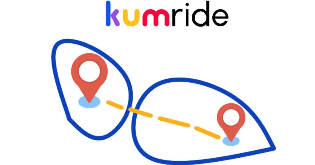 Kumride ride-sharing by Kummute – private travel between zones using smaller vehicles; sedans, MPVs