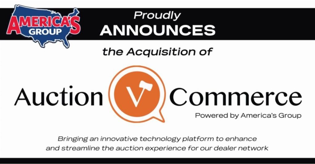 America's Group Taps Auctionvcommerce's Tech Platform Remarketing