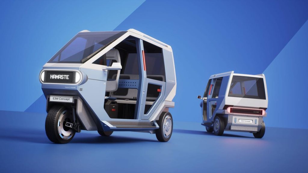 Hyundai Unveils Adorable Electric Rickshaw Concepts That Lift Up To