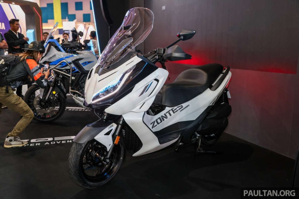 Zontes shows 368D and 368E scooters at Malaysia Autoshow 2025, pricing from below RM25,000