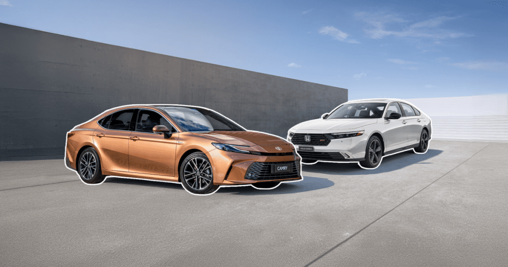 2025 Honda Accord E:hev Rs Vs Toyota Camry Sl: Spec
