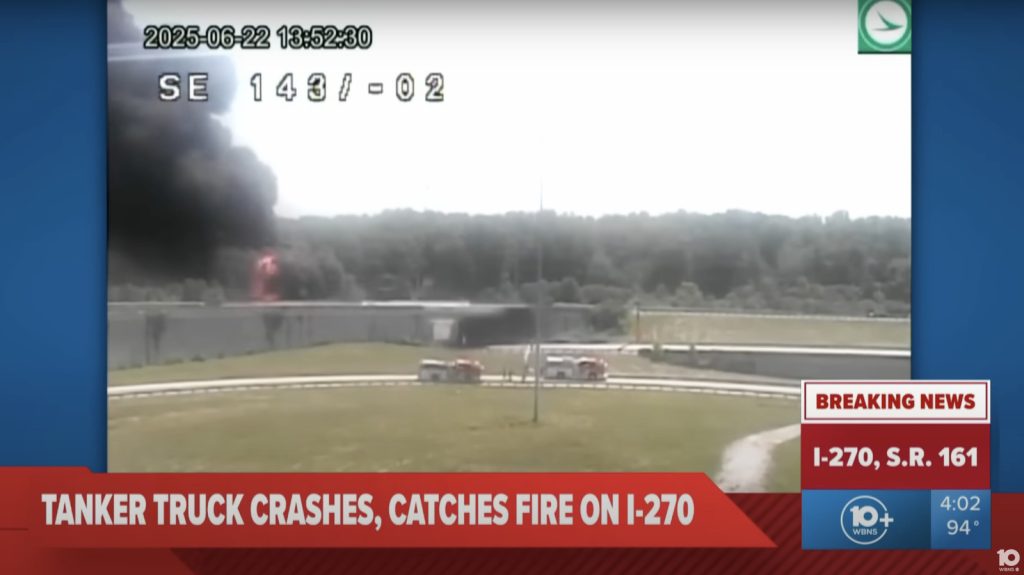Massive Fire In Ohio Caused By Pickup Driver Who Hit