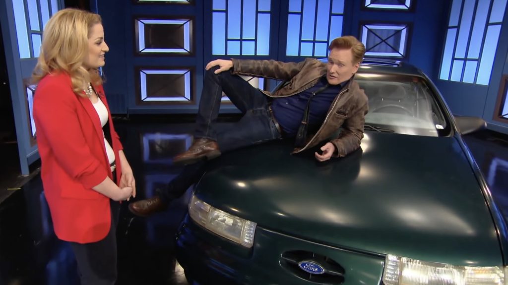 Conan o'brien still loves his ford taurus sho