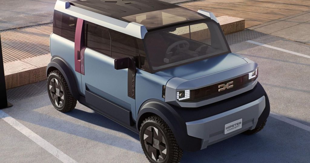 Dacia hipster: tiny ev concept strips motoring back to the