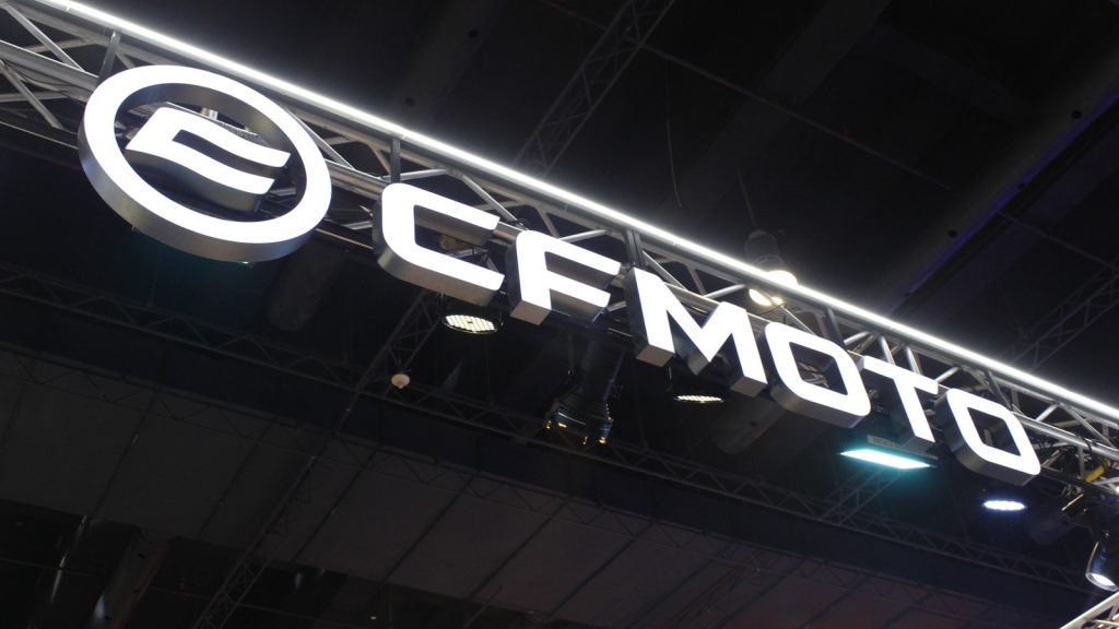 Who owns cfmoto, and where are their motorcycles built?