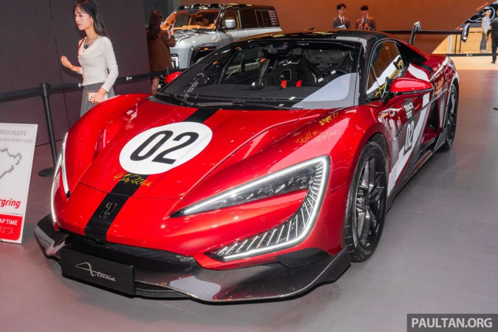 Yangwang U9 Xtreme in Guangzhou – BYD’s record-breaking EV supercar, 3,018 PS, 496 km/h top speed!