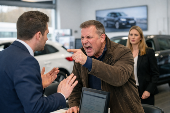 Over 40% of dealership teams experiencing abusive customers every week Over 40% of dealership teams experiencing abusive customers every week