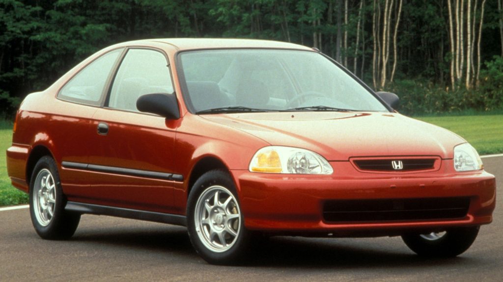The 1996 honda civic was the largest and most powerful