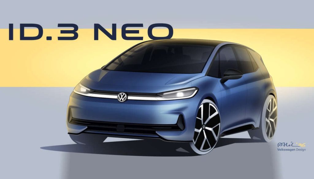 Volkswagen ID.3 Neo – revamped EV hatch with new tech, physical controls, driver assists; reveal mid-April