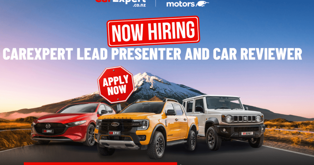 We're looking for carexpert.co.nz's lead presenter and car reviewer