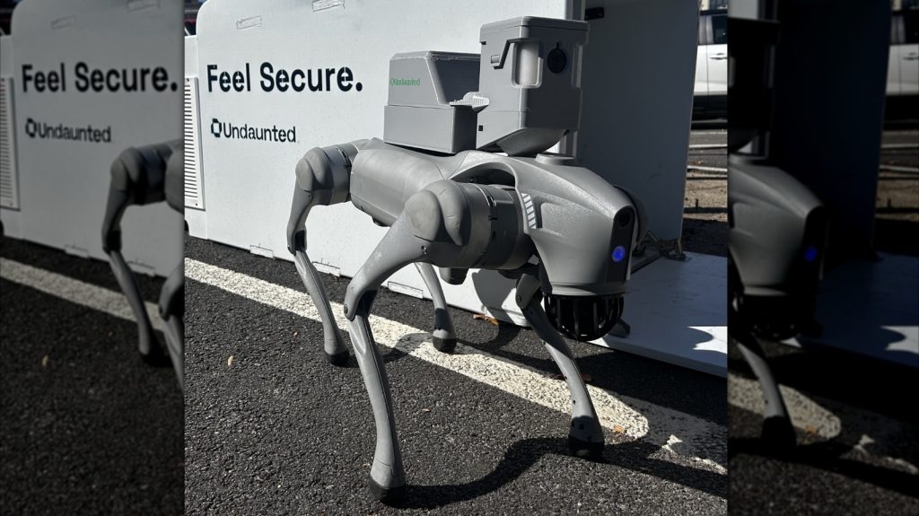 Robot dogs corner car break in suspect in apartment trash compactor